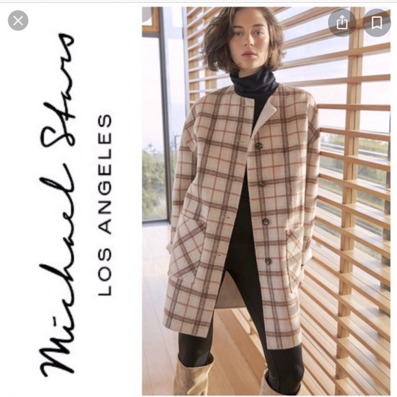 Michael Stars Reversible Cocoon Coat - Picture 4 of 11